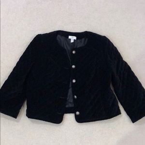 Quilted button jacket